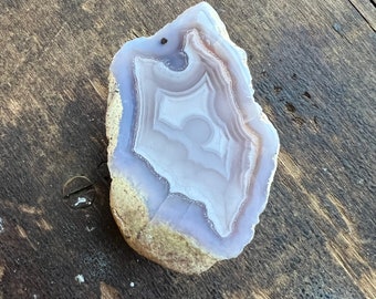 Natural Purple Laguna Agate From Mexico | Laguna | Laguna Agate Nodule | Laguna Agate Geode | 2.25 Inches | 30302