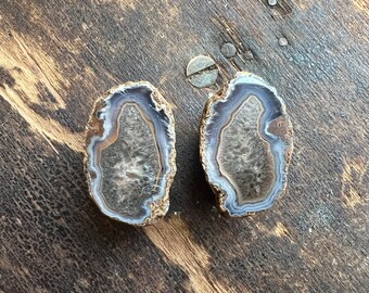 Malawi Geode Pair | Mini Stunning Agate Pair | Malawi Agate | Natural Agate Pair | Blue Agate | 33mm | 31904