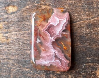 Agua Nueva Agate From Mexico | Agua Nueva Agate Cabochon | Agua Nueva Agate Freeform | Mexican Agate | 12 Grams | 39mm | 40102