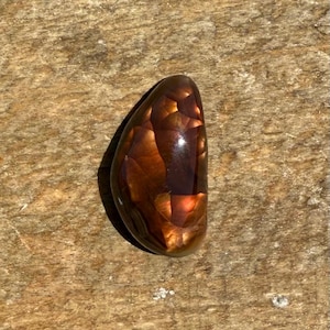Mexican Fire Agate Cabochon | All Natural Fire Agate Jewelry Supply | Small Rainbow Agate | 18mm | 7 Carats | Rare Agate Cab | 71310