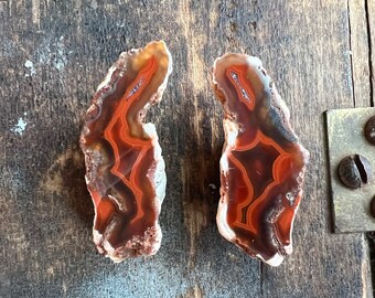 Beautiful Malawi Geode Pair | Mini Agate Pair | Malawi Agate | Natural Agate Pair | 42002