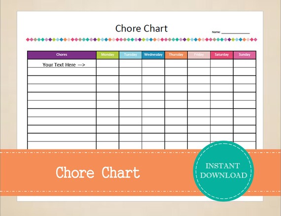 Daily Chore Chart