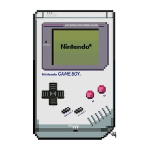 Die-cut Retro Original Game boy Classic Pixel 3&quot; Vinyl Stickers