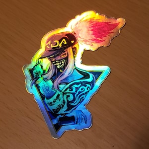 League of Legends Holographic K/DA Vinyl Stickers Ahri | Evelynn | Kaisa | Akali