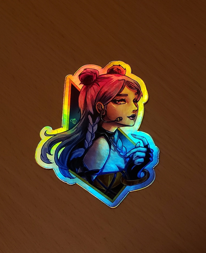 League of Legends Holographic K/DA Vinyl Stickers Ahri | Evelynn ...