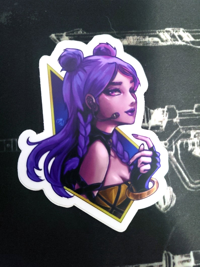 Lol K/DA Vinyl Stickers Ahri | Evelynn | Kaisa | Akali - Etsy