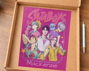 Personalized Boy Band Puzzle I Birthday Gift I 1014 520 252 110 Piece Options