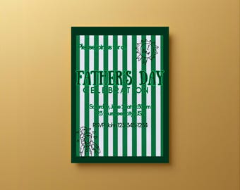 Fathers Day Invite  (5x7, Digital Download)