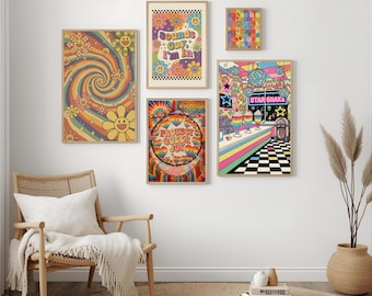 Queer Retro Wall Art Bundle | LGBTQ Printable Poster Set