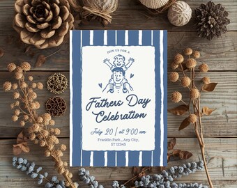 Fathers Day Celebration Invite  (5x7, Digital Download)
