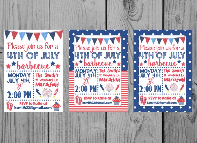 printable fourth of july invitation 4th of july invitation fourth of july party 4th of july party barbecue invitation bbq 4th july cookout fourth of july invitation