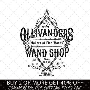 Ollivanders Wand Shop Png, Wizard Book Shop Png, Wizard Wand Png, HP Fan Gift, Universal Trip Png, Witch School Png, HarryP Hog warts Png