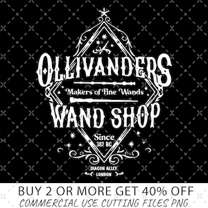 Ollivanders Wand Shop Png, Wizard Book Shop Png, Wizard Wand Png, HP Fan Gift, Universal Trip Png, Witch School Png, HarryP Hog warts Png