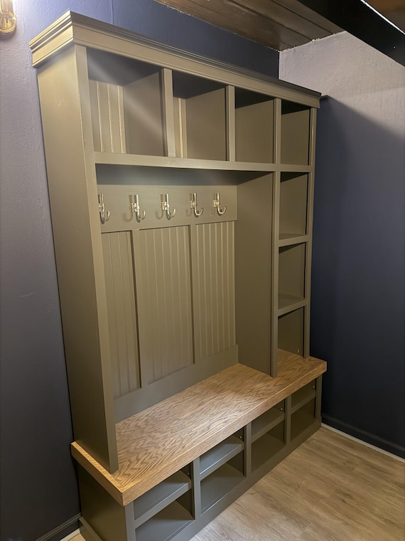 Floating Shelves for Mud room locker