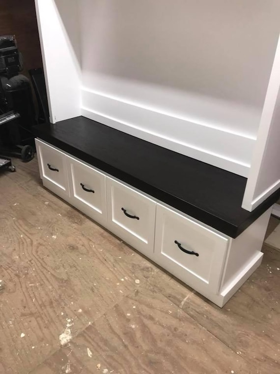 Drawers for Mud room locker bench