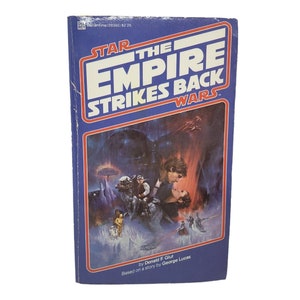Star Wars The Empire Strikes Back Paperback Book, Star Wars Movie Novelization Book, Movie Tie in Novel 1980, TESB Official Novelization