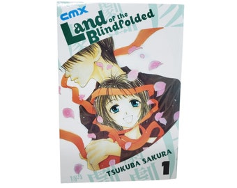 The Land of the Blindfolded Manga Volume 1, English Version, Tsukuba Sakura, CMX Manga 2004, Shojo Manga Book, OOP Manga Series