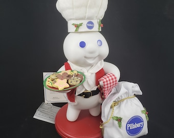 ドゥボーイ　pillsbury doughboy ぬいぐるみ 3体セットシェフ帽 ☆4】Pillsbury ドゥボーイ ぬいぐるみ Mサイズ - ヴィンテージ輸入