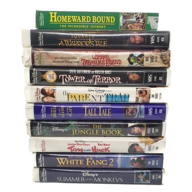 Disney Movie VHS Lot of 10 90s Disney Movies Muppets | Etsy
