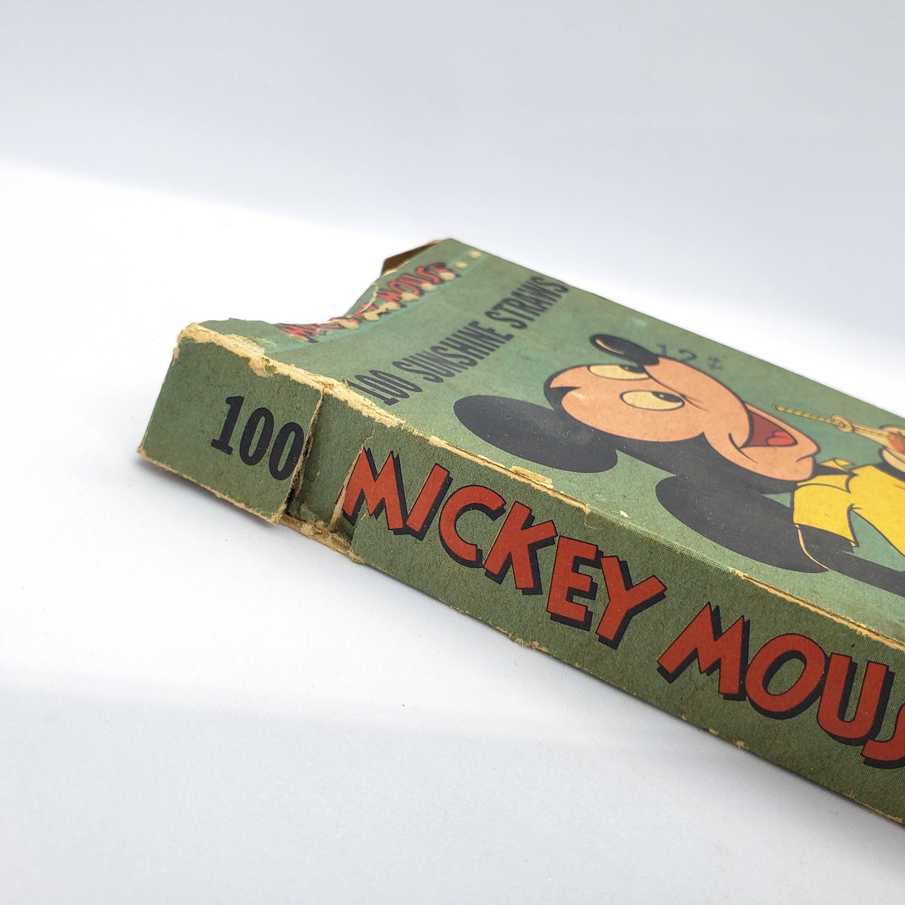 1950's Walt Disney, Un-Opened Mickey Mouse Paper Drinking Straws