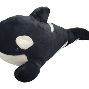 Vintage Shamu Seaworld Plush, Orca Whale Stuffed Animal, Large 19in Killer Whale Plush, Vintage 90s Seaworld Mascot Toy, Ocean Creature