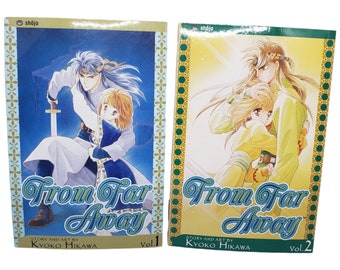 From Far Away Manga Volumes 1 and 2, Kyoko Hikawa, English Version, Viz Shojo Manga Books, OOP Manga Series, English Manga Graphic Novels