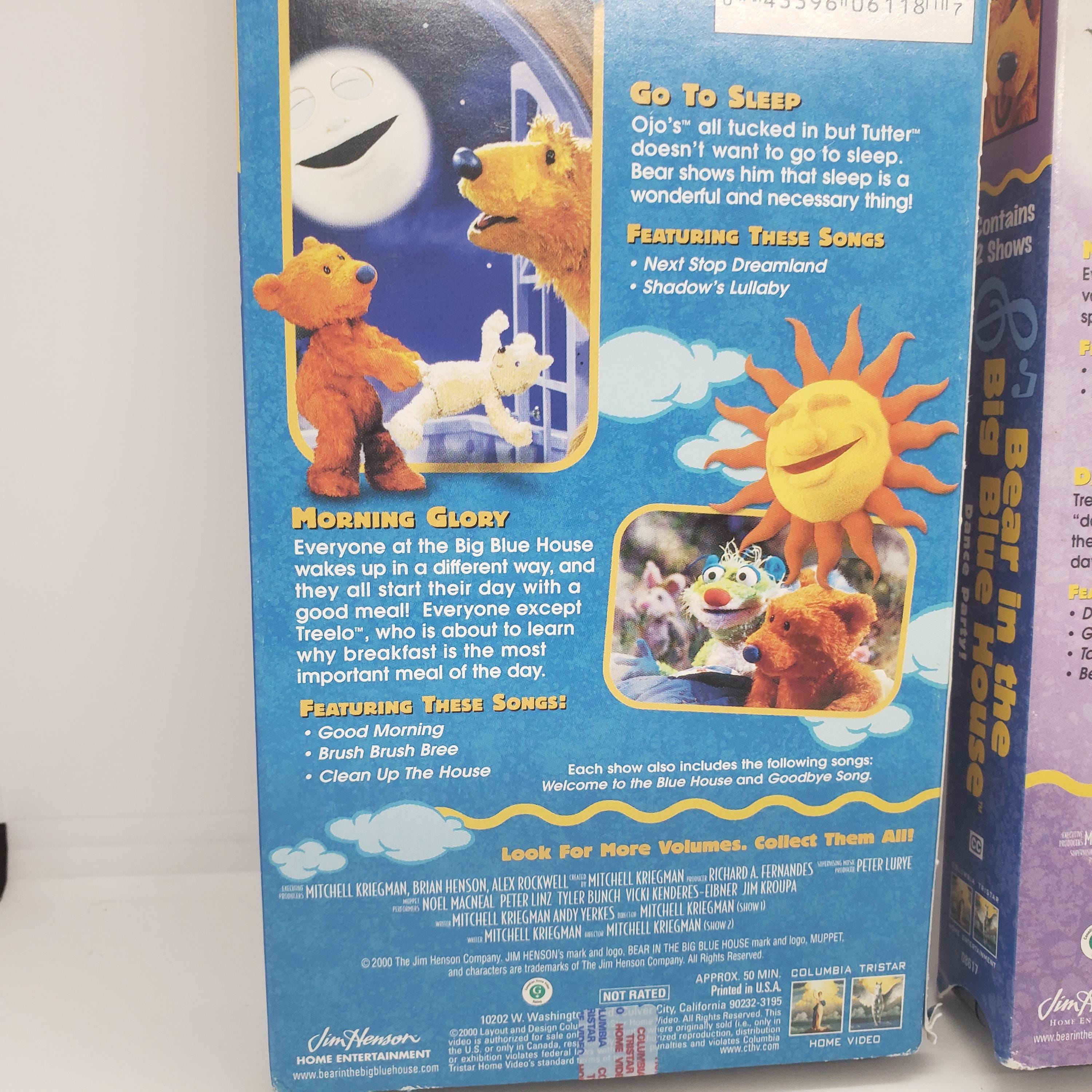 2 Bear in the Big Blue House VHS Tapes, Vtg 90s Jim Henson Disney VHS ...