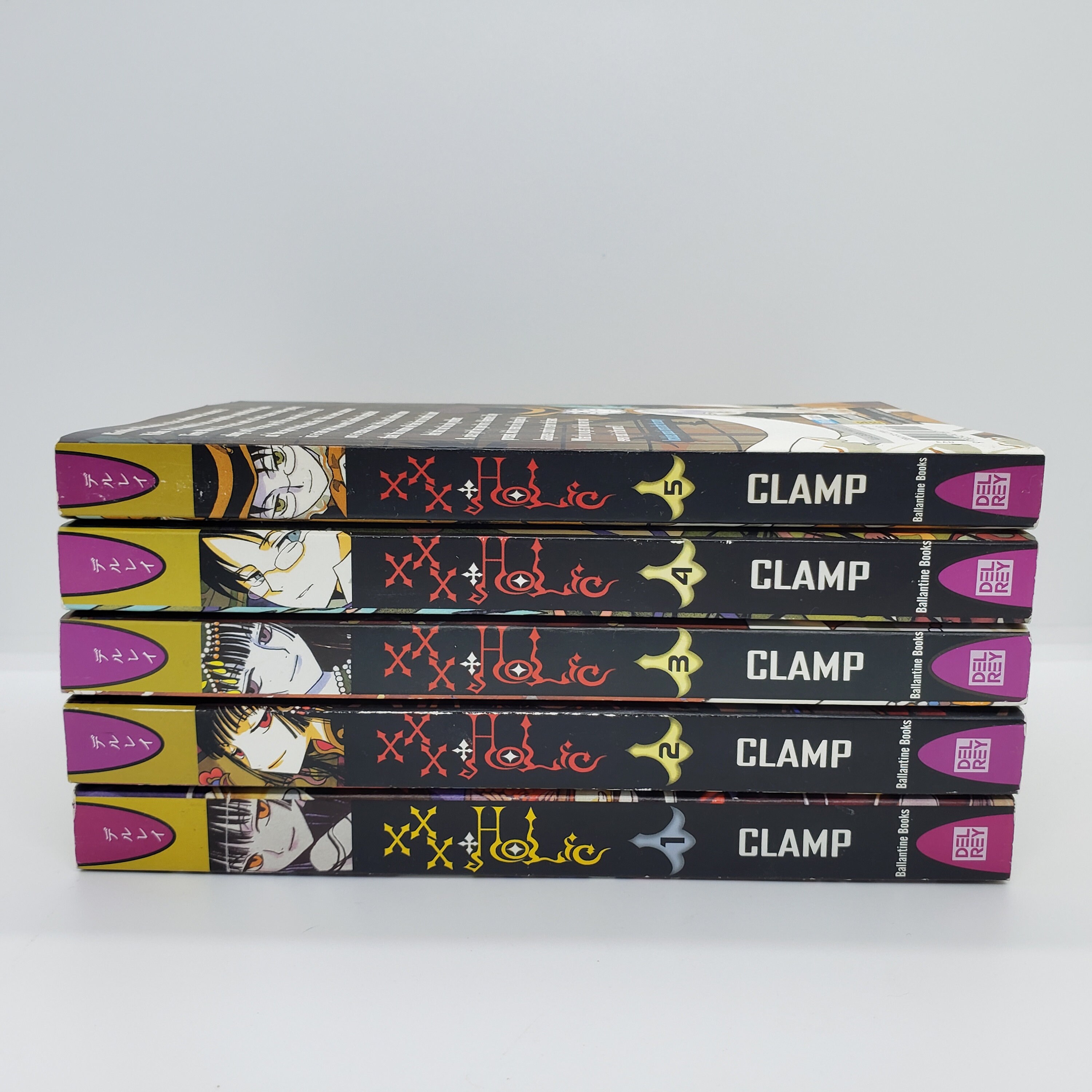 Xxxholic Manga Volumes 1 Thru 5, CLAMP Manga, Xxxholic English 