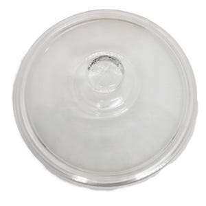 Vintage Clear Glass Crock Pot Pyrex Replacement Lid Marked 406 Measures 7.25 Inches