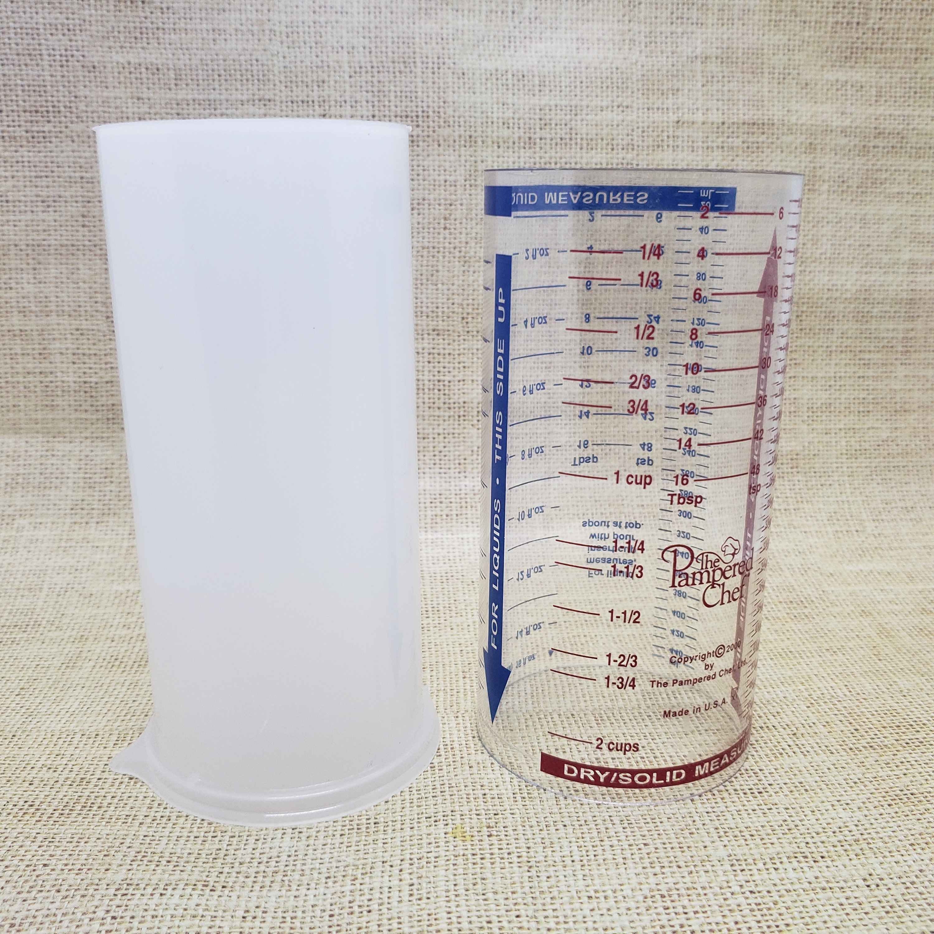 The Pampered Chef, Kitchen, Pampered Chef Measure All 2 Cup Measuring  Tube Wet Dry Liquids Solid Usa Ounces
