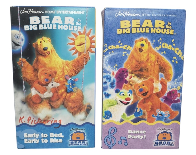 Bear in the Big Blue House VHS 90s Tapes Jim Henson - Etsy