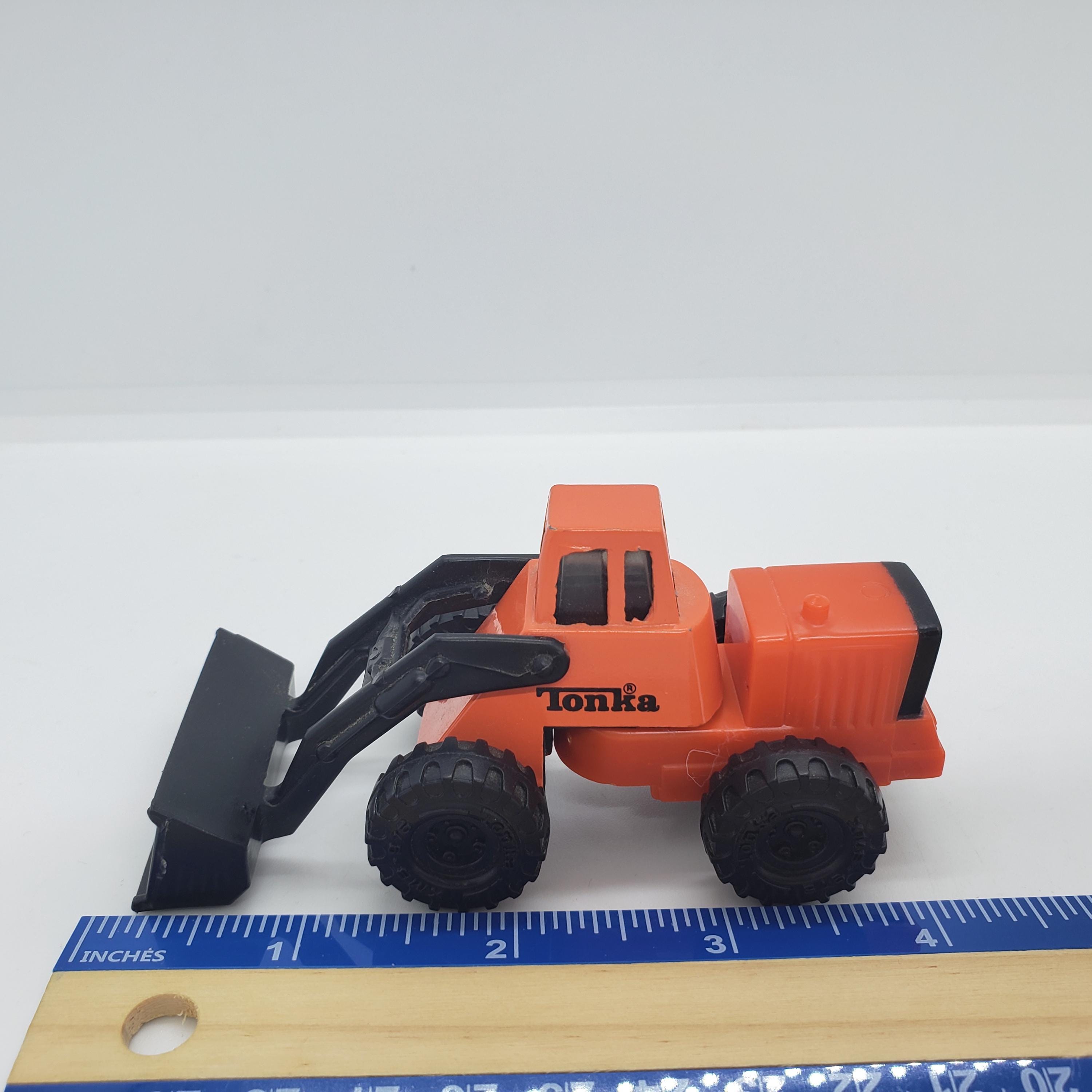 Tonka Front End Loader Vintage 1992 Metal Plastic Toy Orange