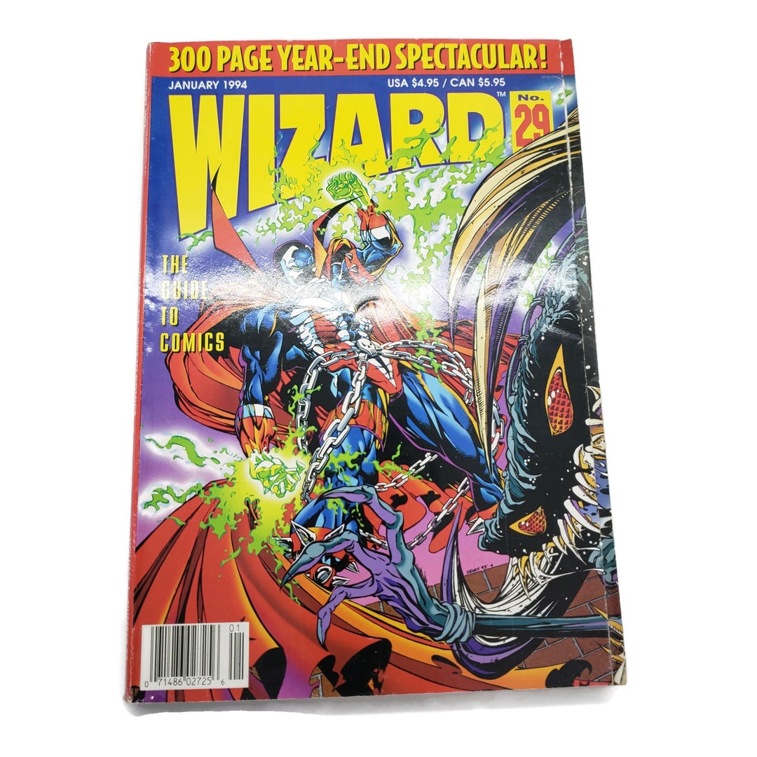 Wizard Comics Magazine Issue 29 January 94, Spawn Cover Art With Fold
