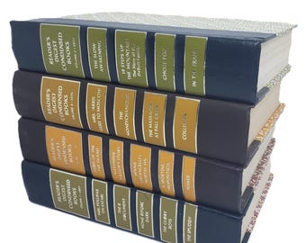 4 Vintage Reader's Digest Volumes Lot, Vintage Aesthetic Books 1960s, Decorative Covers, Old Books for Crafts, Instant Library, Staging Set