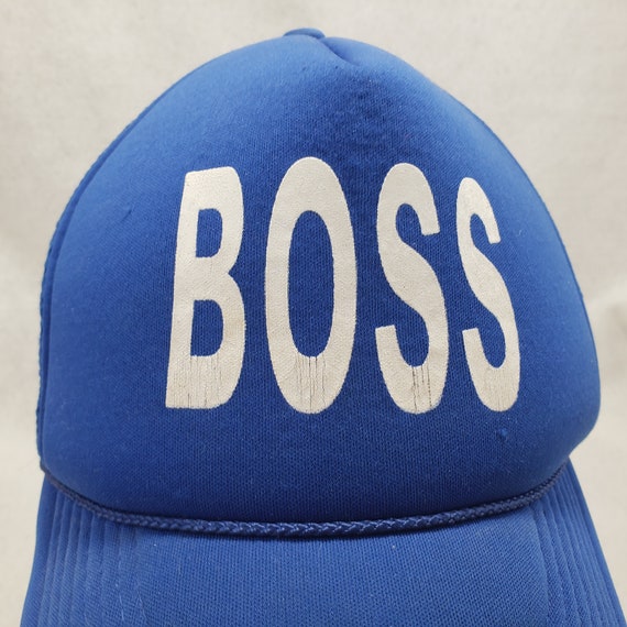 Vintage BOSS Mesh Trucker Hat, Funny Snapback Hat… - image 2