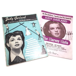 Judy Garland Sheet Music Set, Gershwin Sheet Music Book, Judy Garland Movie Music, the Harvey Girls Movie Sheet Music, On the Atchinson Song