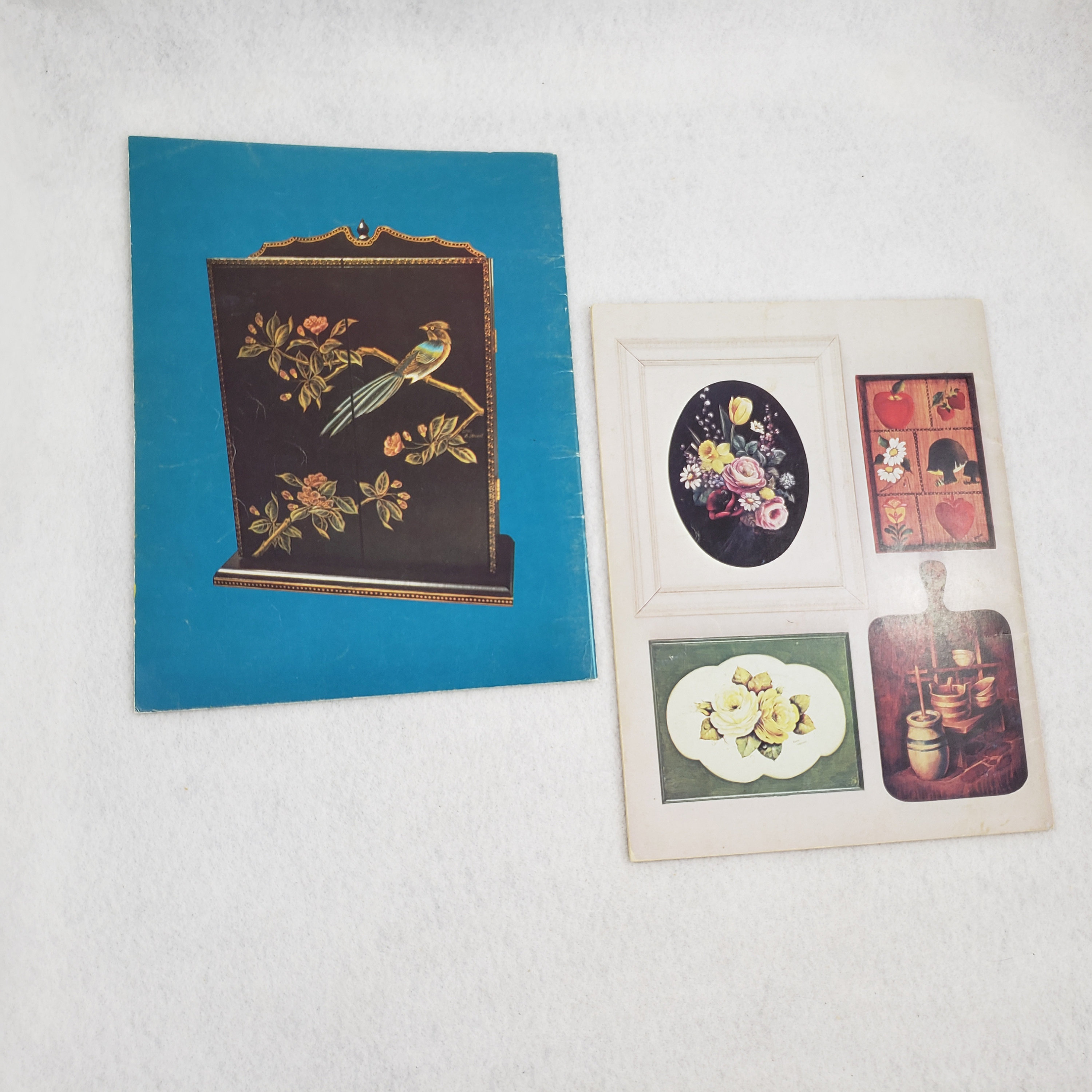 3 Vintage Decorative Painting Booklets Lot, Painting Pattern Book