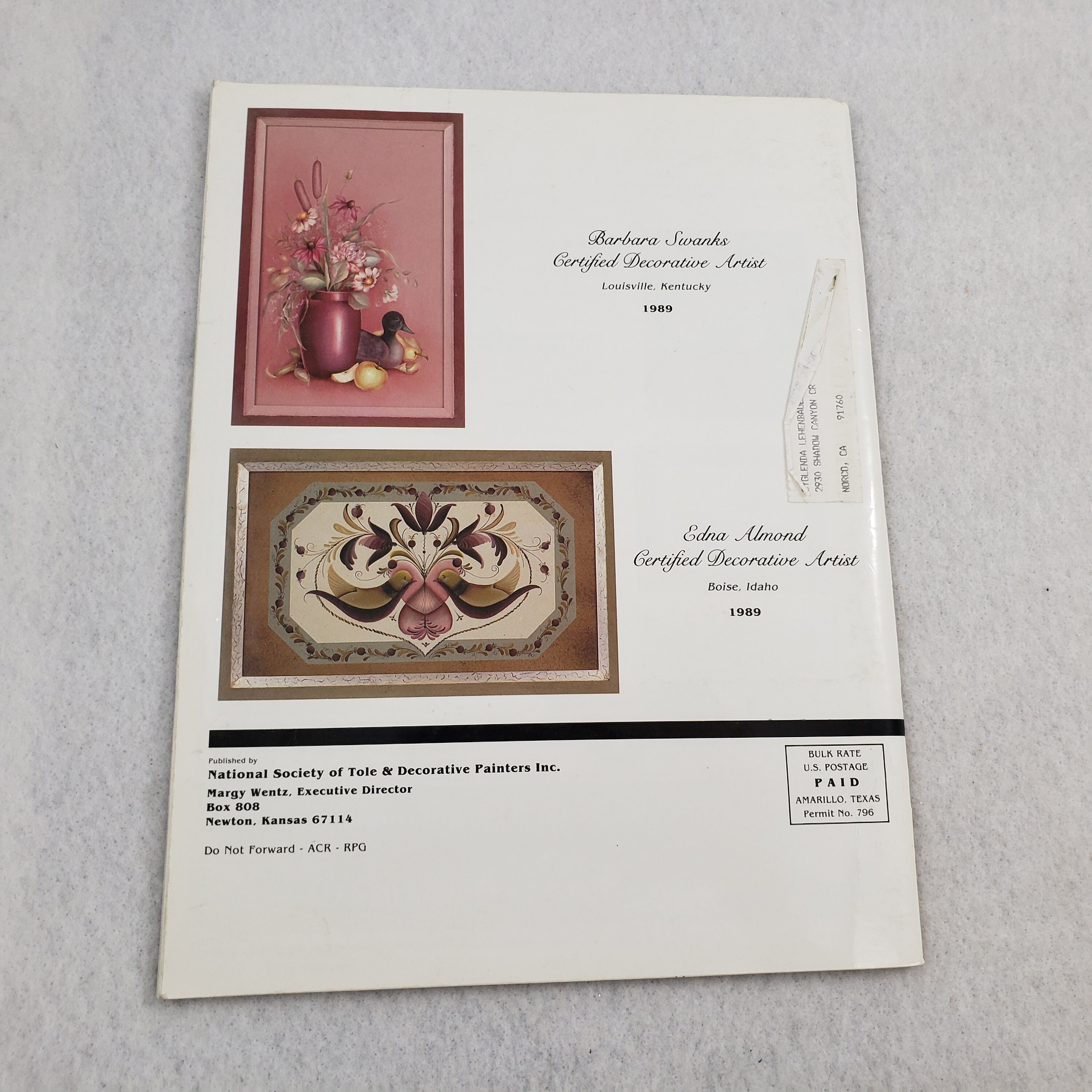 3 Vintage Decorative Painting Booklets Lot, Painting Pattern Book