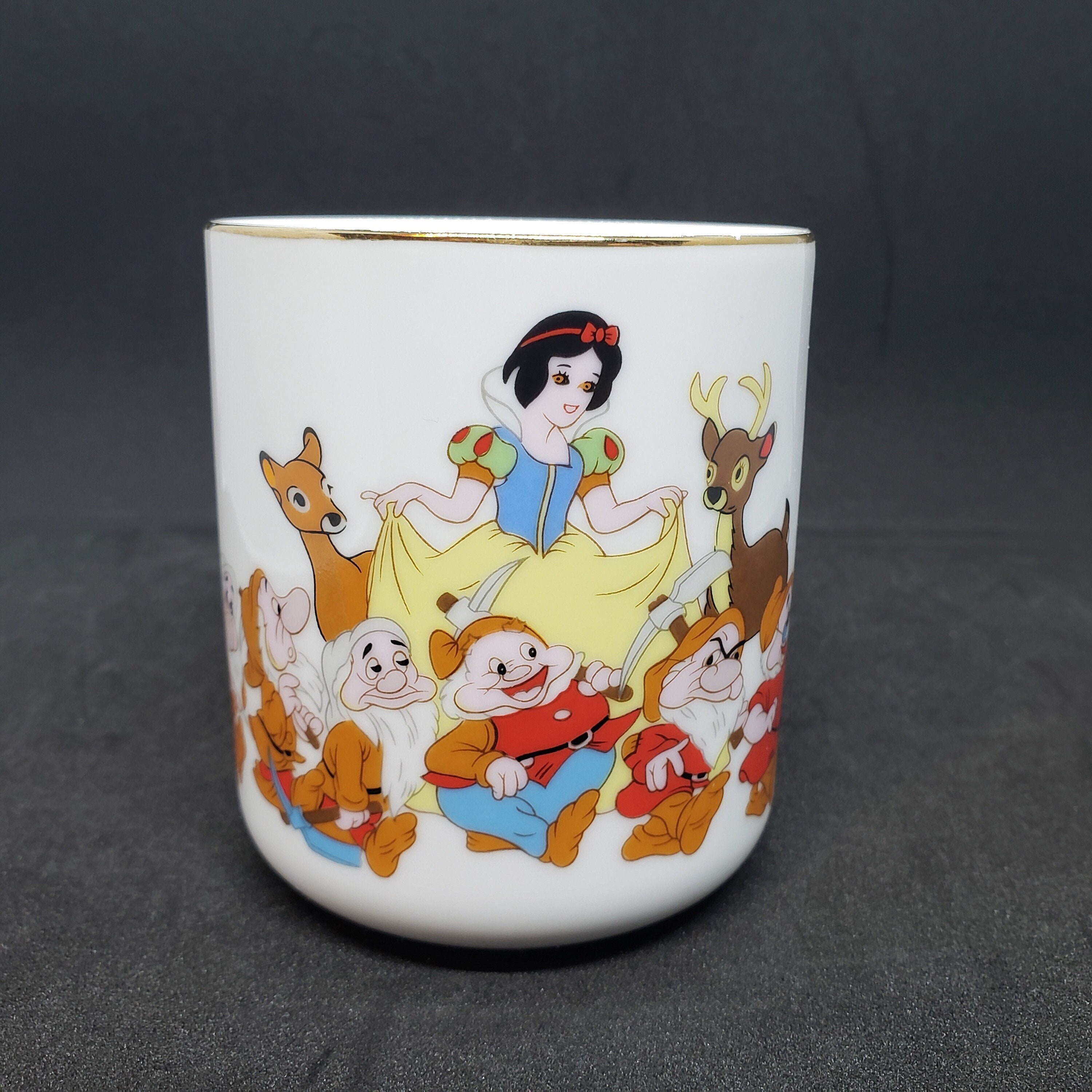 Snow White Plastic Mug Plastic Yellow Cup Disney Child's Cup Adult Cup Walt  Disney Productions, Snow White and the Seven Dwarfs 