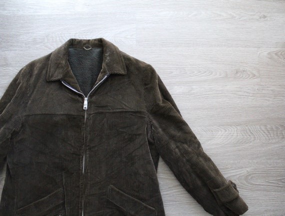 dark green corduroy jacket