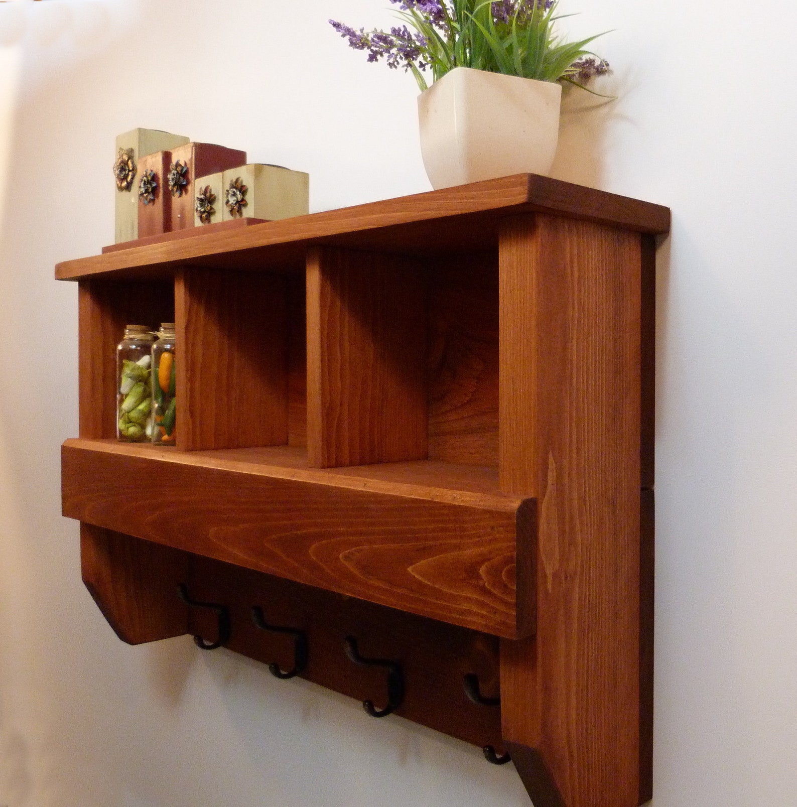 Entryway Coat Rack With Cubbies Coat Rack With Shelf Coat Etsy