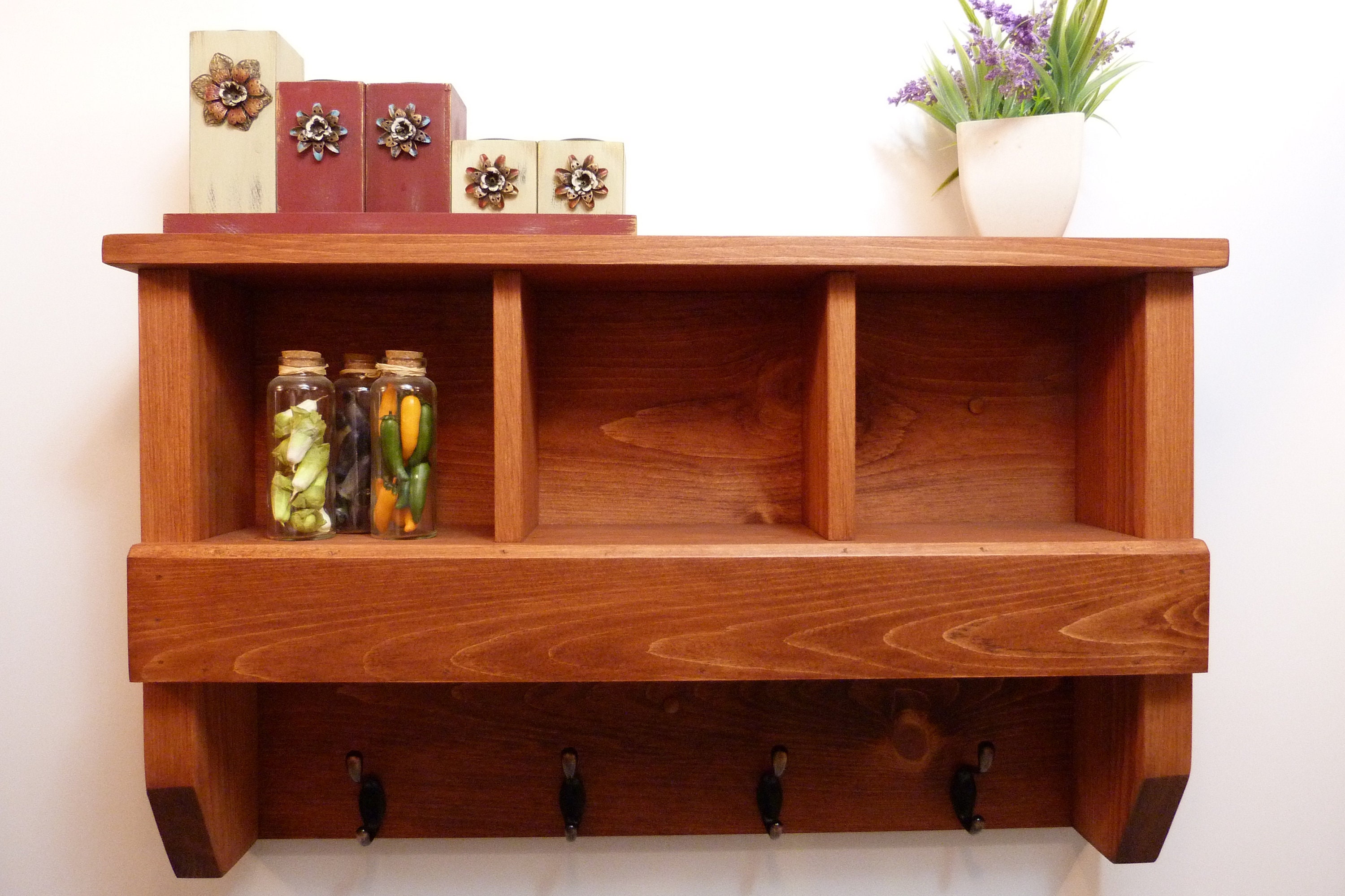 Entryway Coat Rack With Cubbies Coat Rack With Shelf Coat Etsy