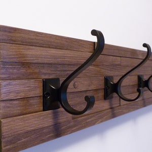 Modern and Rustic Entryway Coat Rack 18 Inches/3 Hooks, Wall Coat Rack,  Bathroom Towel Rack, Rustic Coat Rack -  Australia