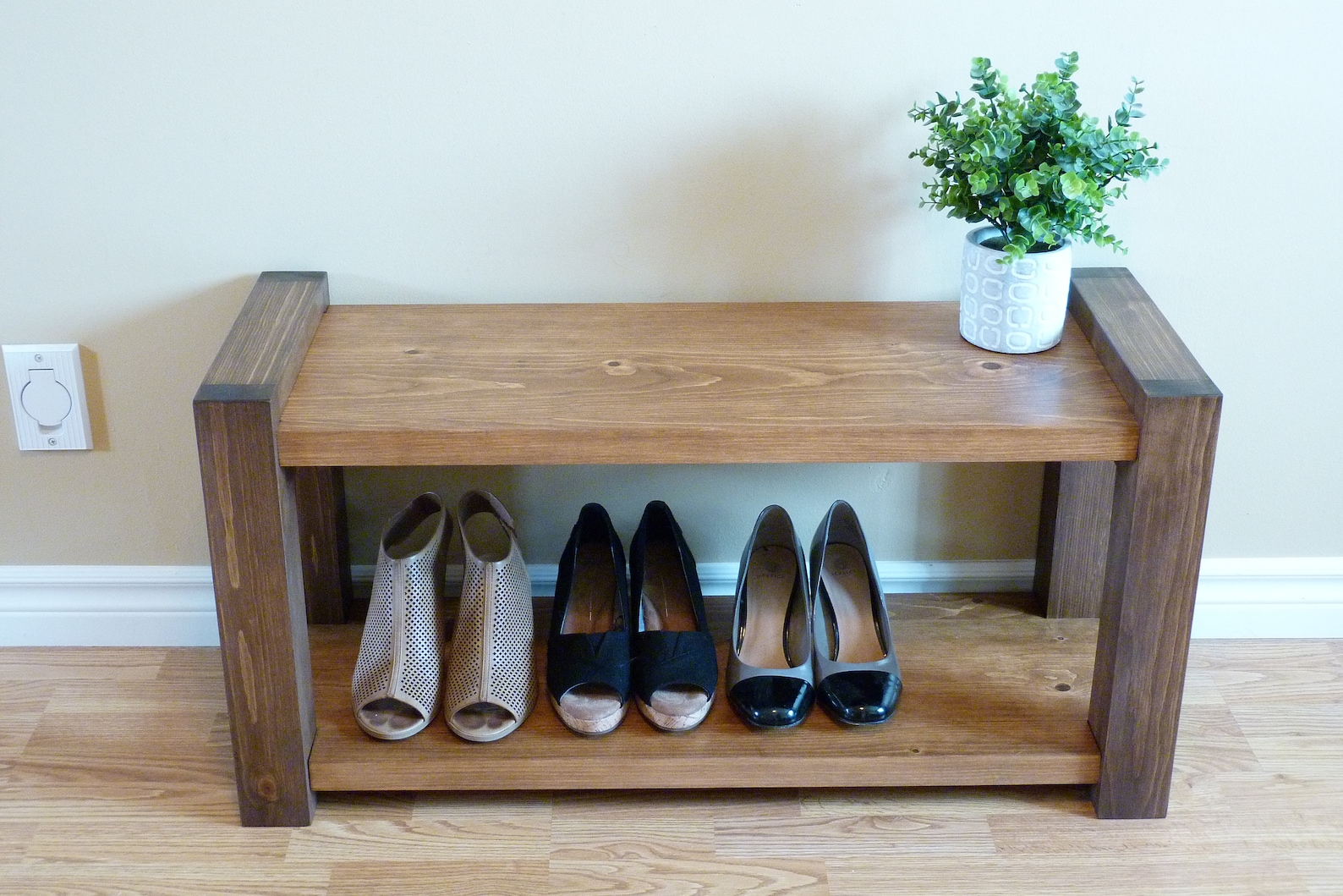 36 Inches Rustic Entryway Bench Modern Entryway Bench Bench - Etsy