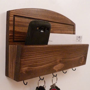 Mail Organizer Wall, Mail Rack, Entryway Organizer, Key Rack, Rustic Key Rack, Mail and Key Holder, Mail and Key Organizer