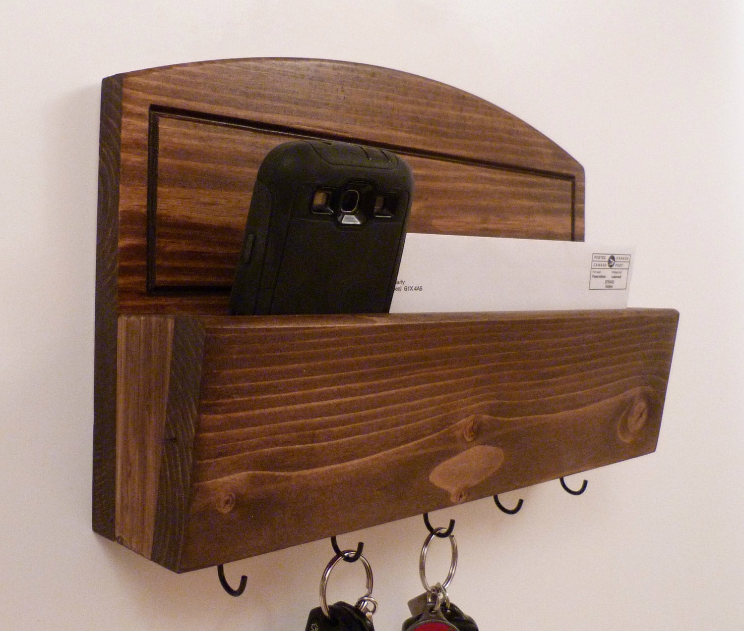 Mail Organizer Wall Mail Rack Entryway Organizer Key Rack Etsy