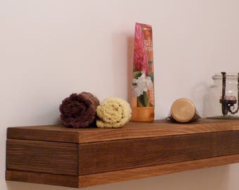 Floating Shelf, Wooden Floating Shelf, Floating Shelves, Bathroom Decor, Ledge Shelf