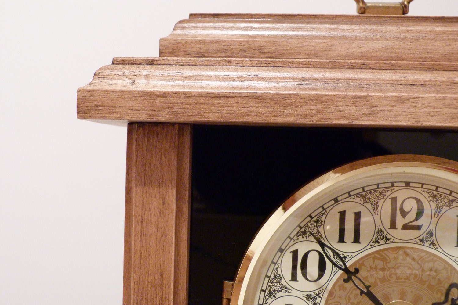 Mantle Clock Wood Mantle Clock Handmade Clock Clock Mantel Etsy