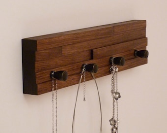 Organizador de joyas de 16 pulgadas/4 perillas, soporte para collares, soporte para pulseras