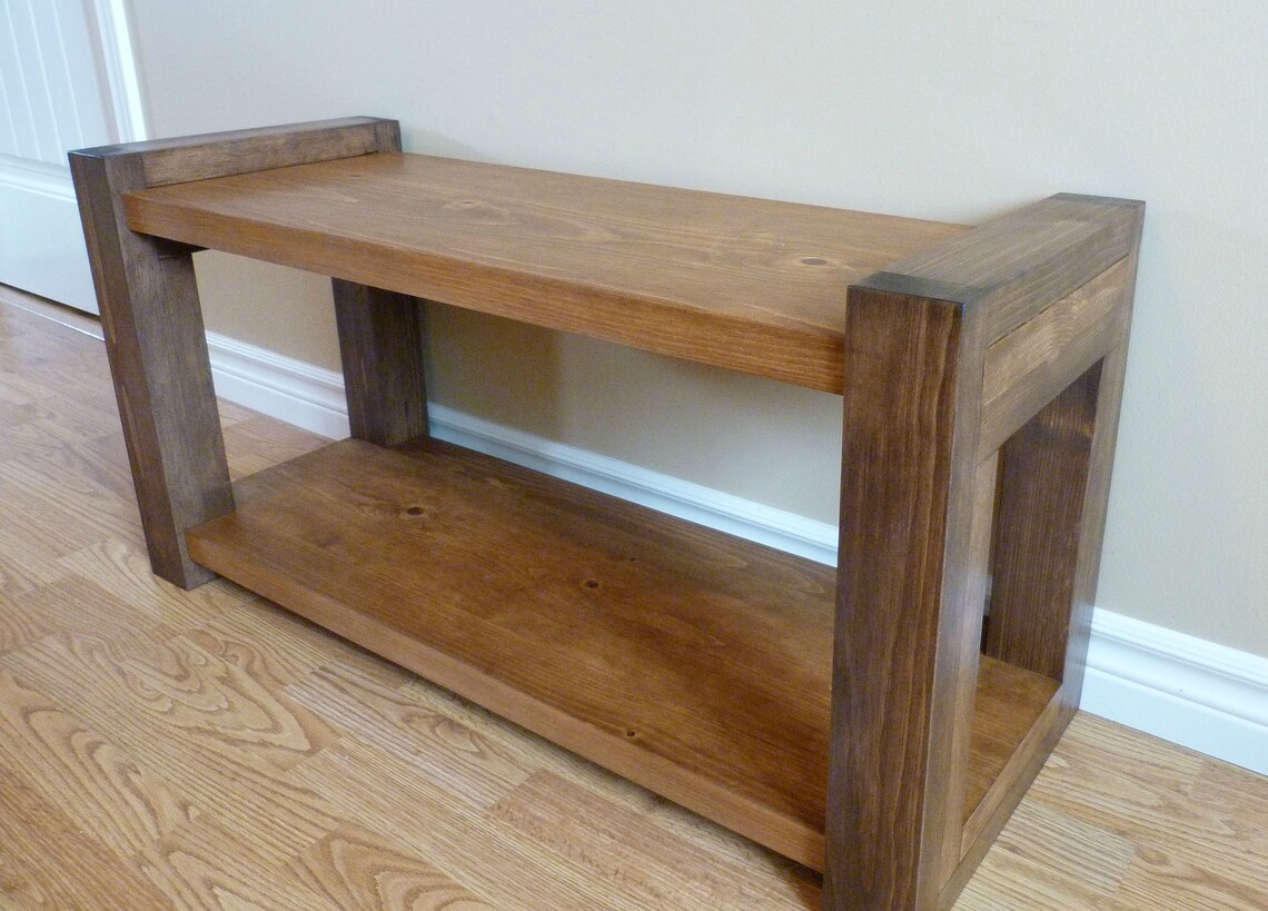 36 Inches Rustic Entryway Bench Modern Entryway Bench Bench Etsy Canada